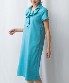 NARACAMICIE / ナラカミーチェ ロング・マキシ丈ワンピース | 【NARACAMICIE】襟付きフリルワンピース