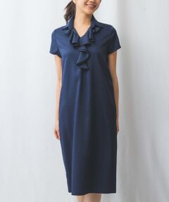 NARACAMICIE / ナラカミーチェ ロング・マキシ丈ワンピース | 【NARACAMICIE】襟付きフリルワンピース