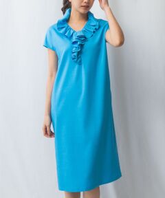 【極美品】NARACAMICIE ナラカミーチェ　フリル付きシャツワンピース 極美品】NARACAMICIE ナラカミーチェ フリル付きシャツ