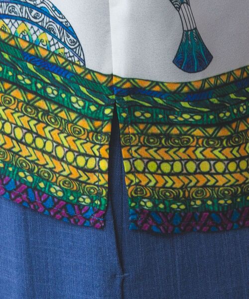 NARACAMICIE / ナラカミーチェ シャツ・ブラウス | 【NARACAMICIE】GENIUS 気球柄フリル七分袖ブラウス | 詳細18