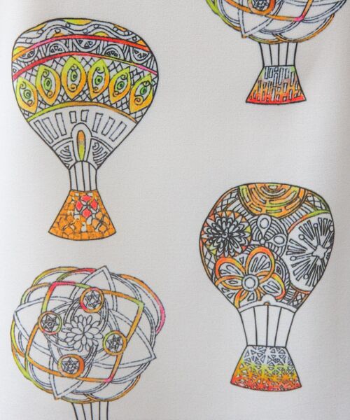 NARACAMICIE / ナラカミーチェ シャツ・ブラウス | 【NARACAMICIE】GENIUS 気球柄フリル七分袖ブラウス | 詳細7