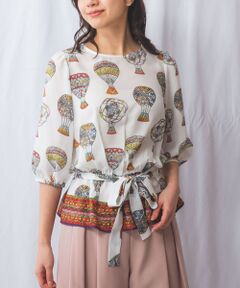 NARACAMICIE / ナラカミーチェ シャツ・ブラウス | 【NARACAMICIE】GENIUS 気球柄七分袖プルオーバー