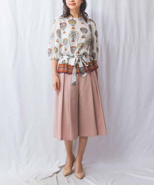 NARACAMICIE / ナラカミーチェ シャツ・ブラウス | 【NARACAMICIE】GENIUS 気球柄七分袖プルオーバー | 詳細11