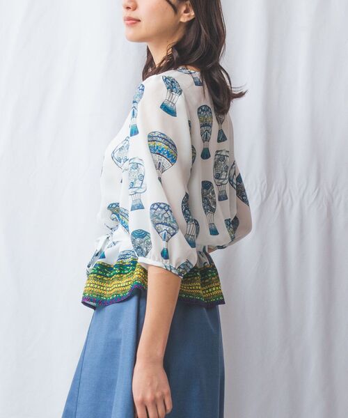 NARACAMICIE / ナラカミーチェ シャツ・ブラウス | 【NARACAMICIE】GENIUS 気球柄七分袖プルオーバー | 詳細13