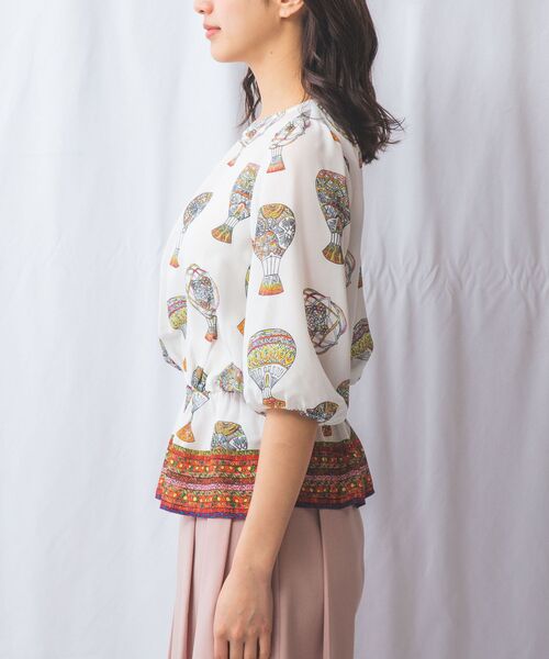 NARACAMICIE / ナラカミーチェ シャツ・ブラウス | 【NARACAMICIE】GENIUS 気球柄七分袖プルオーバー | 詳細2