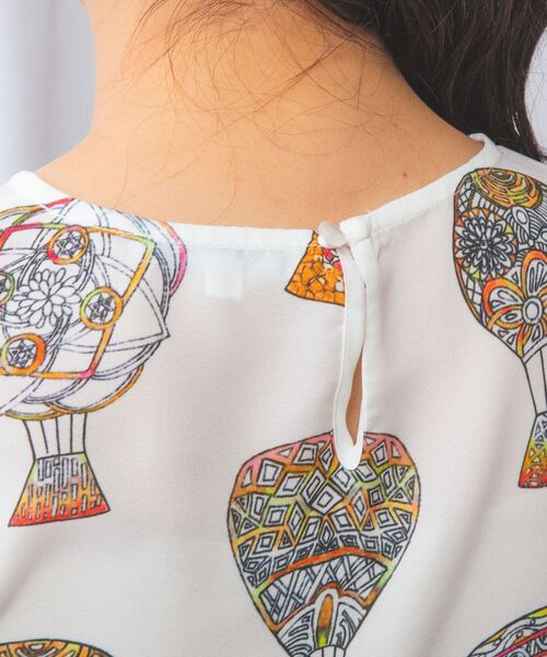 NARACAMICIE / ナラカミーチェ シャツ・ブラウス | 【NARACAMICIE】GENIUS 気球柄七分袖プルオーバー | 詳細5