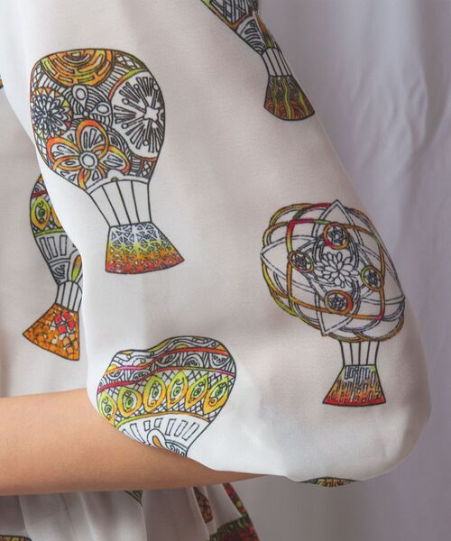 NARACAMICIE / ナラカミーチェ シャツ・ブラウス | 【NARACAMICIE】GENIUS 気球柄七分袖プルオーバー | 詳細7