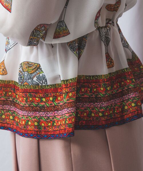 NARACAMICIE / ナラカミーチェ シャツ・ブラウス | 【NARACAMICIE】GENIUS 気球柄七分袖プルオーバー | 詳細9