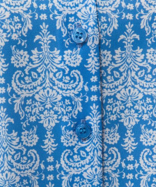 NARACAMICIE / ナラカミーチェ シャツ・ブラウス | 【NARACAMICIE】ハンドブロック風プリント七分袖シャツ | 詳細14