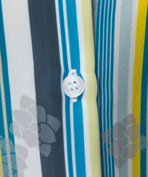 NARACAMICIE / ナラカミーチェ シャツ・ブラウス | 【NARACAMICIE】GENIUS マルチストライプフリル半袖ブラウス | 詳細18