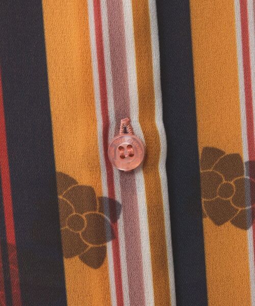 NARACAMICIE / ナラカミーチェ シャツ・ブラウス | 【NARACAMICIE】GENIUS マルチストライプフリル半袖ブラウス | 詳細7