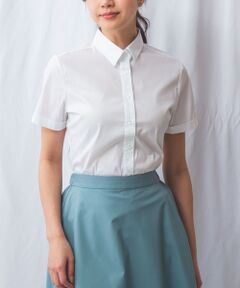 NARACAMICIE / ナラカミーチェ シャツ・ブラウス | 【NARACAMICIE】ストレッチブロード半袖シャツ