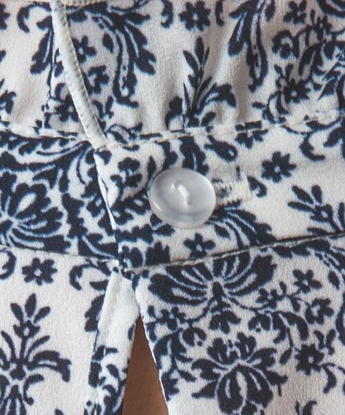 NARACAMICIE / ナラカミーチェ シャツ・ブラウス | 【NARACAMICIE】ハンドブロック風プリント半袖ブラウス | 詳細6