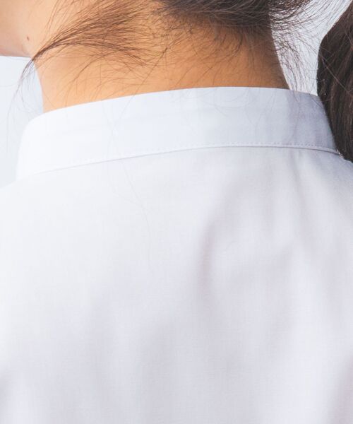 NARACAMICIE / ナラカミーチェ シャツ・ブラウス | 【NARACAMICIE】オックスフォードスタンドバンドカラー半袖ブラウス | 詳細5