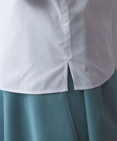 NARACAMICIE / ナラカミーチェ シャツ・ブラウス | 【NARACAMICIE】オックスフォードスタンドバンドカラー半袖ブラウス | 詳細7