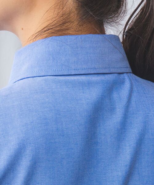 NARACAMICIE / ナラカミーチェ シャツ・ブラウス | 【NARACAMICIE】オックスフォードペプラム半袖ブラウス | 詳細11