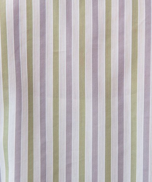 NARACAMICIE / ナラカミーチェ シャツ・ブラウス | 【NARACAMICIE】ストライプボーダー切り替え半袖シャツ | 詳細9