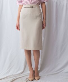 NARACAMICIE / ナラカミーチェ ミニ・ひざ丈スカート | 【NARACAMICIE】【セットアップ対応】ベルト付きタイトスカート