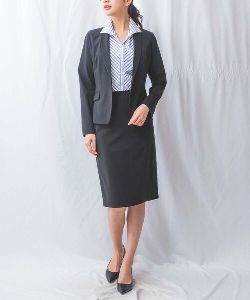 NARACAMICIE / ナラカミーチェ ミニ・ひざ丈スカート | 【NARACAMICIE】【セットアップ対応】合繊ストレッチタイトスカート | 詳細16