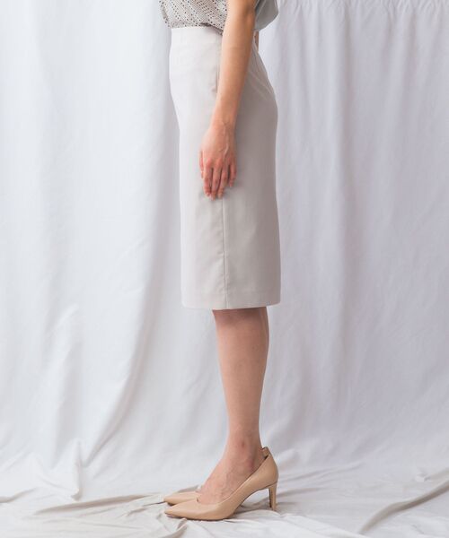 NARACAMICIE / ナラカミーチェ ミニ・ひざ丈スカート | 【NARACAMICIE】【セットアップ対応】合繊ストレッチタイトスカート | 詳細2