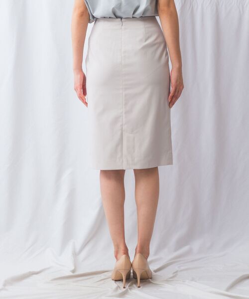 NARACAMICIE / ナラカミーチェ ミニ・ひざ丈スカート | 【NARACAMICIE】【セットアップ対応】合繊ストレッチタイトスカート | 詳細3