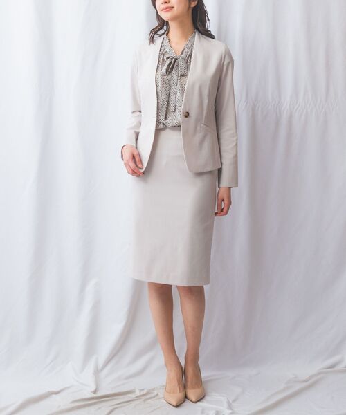 NARACAMICIE / ナラカミーチェ ミニ・ひざ丈スカート | 【NARACAMICIE】【セットアップ対応】合繊ストレッチタイトスカート | 詳細8