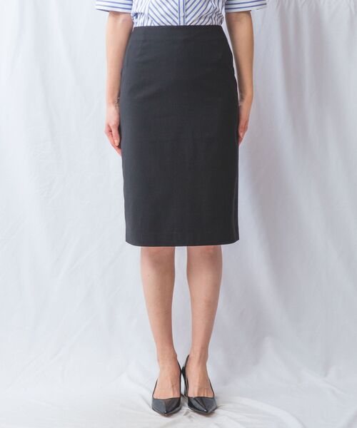 NARACAMICIE / ナラカミーチェ ミニ・ひざ丈スカート | 【NARACAMICIE】【セットアップ対応】合繊ストレッチタイトスカート | 詳細9