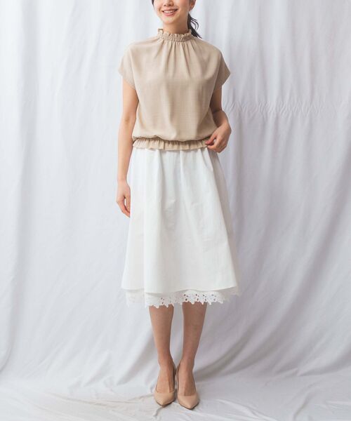 NARACAMICIE / ナラカミーチェ ミニ・ひざ丈スカート | 【NARACAMICIE】裾レーススカート | 詳細12