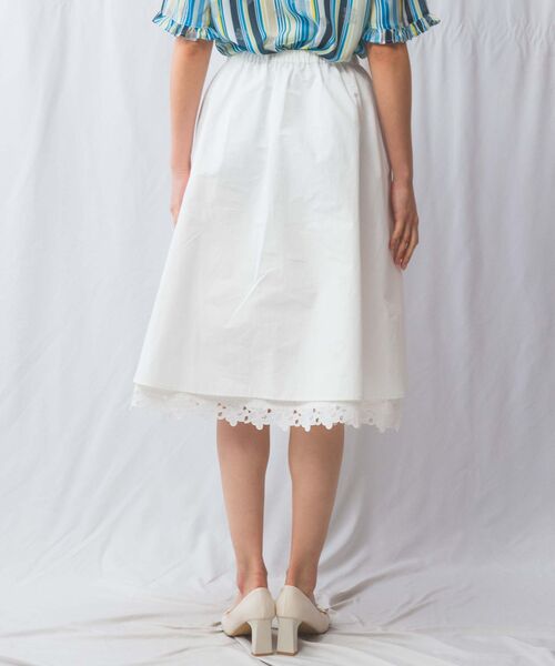 NARACAMICIE / ナラカミーチェ ミニ・ひざ丈スカート | 【NARACAMICIE】裾レーススカート | 詳細3