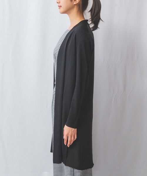 NARACAMICIE / ナラカミーチェ ニット・セーター | 【NARACAMICIE】布帛コンビロングカーディガン | 詳細11