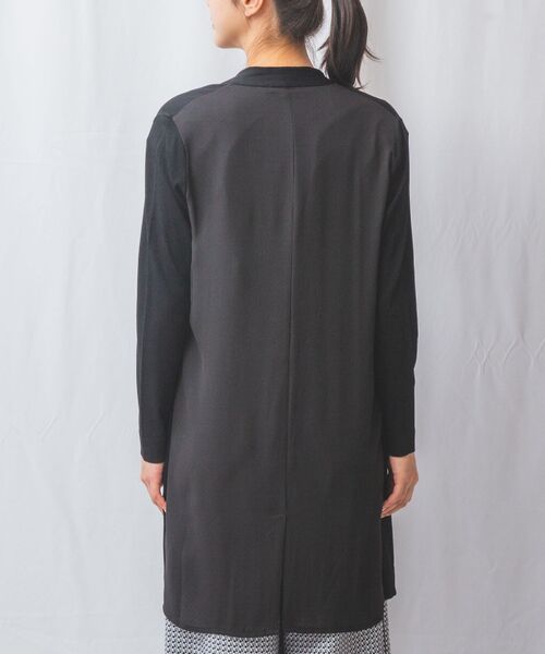 NARACAMICIE / ナラカミーチェ ニット・セーター | 【NARACAMICIE】布帛コンビロングカーディガン | 詳細12