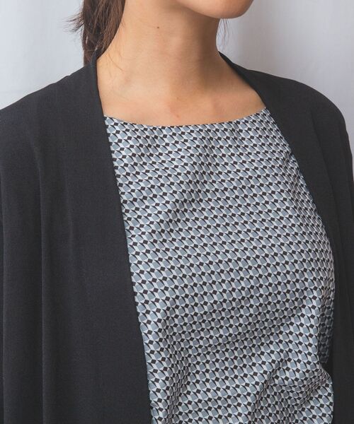 NARACAMICIE / ナラカミーチェ ニット・セーター | 【NARACAMICIE】布帛コンビロングカーディガン | 詳細13