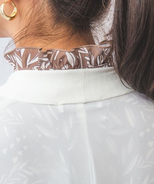 NARACAMICIE / ナラカミーチェ ニット・セーター | 【NARACAMICIE】布帛コンビロングカーディガン | 詳細5