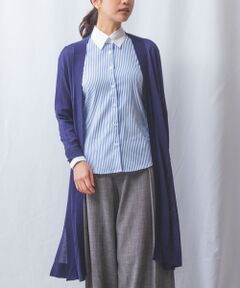 NARACAMICIE / ナラカミーチェ ニット・セーター | 【NARACAMICIE】トッパー着流しカーディガン