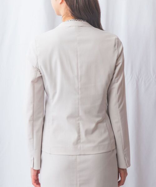NARACAMICIE / ナラカミーチェ テーラードジャケット | 【NARACAMICIE】【セットアップ対応】合繊ストレッチノーカラージャケット | 詳細3