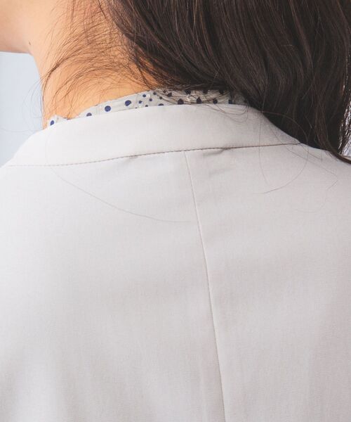 NARACAMICIE / ナラカミーチェ テーラードジャケット | 【NARACAMICIE】【セットアップ対応】合繊ストレッチノーカラージャケット | 詳細5