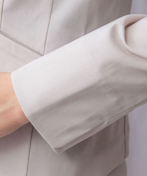 NARACAMICIE / ナラカミーチェ テーラードジャケット | 【NARACAMICIE】【セットアップ対応】合繊ストレッチノーカラージャケット | 詳細7