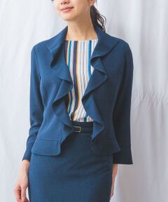 NARACAMICIE / ナラカミーチェ テーラードジャケット | 【NARACAMICIE】【セットアップ対応】フリルスタンドジャケット