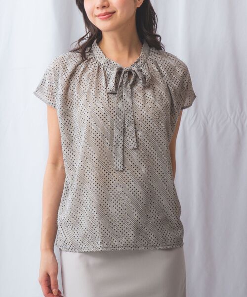 NARACAMICIE / ナラカミーチェ カットソー | 【NARACAMICIE】JQドットコンビカットソー | 詳細1