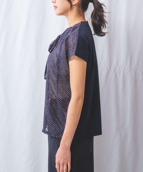 NARACAMICIE / ナラカミーチェ カットソー | 【NARACAMICIE】JQドットコンビカットソー | 詳細5