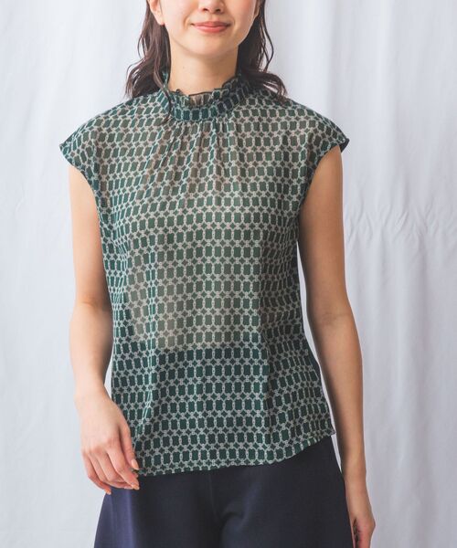 NARACAMICIE / ナラカミーチェ カットソー | 【NARACAMICIE】チェーン柄ドッキングカットソー | 詳細11