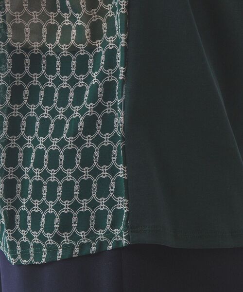 NARACAMICIE / ナラカミーチェ カットソー | 【NARACAMICIE】チェーン柄ドッキングカットソー | 詳細12