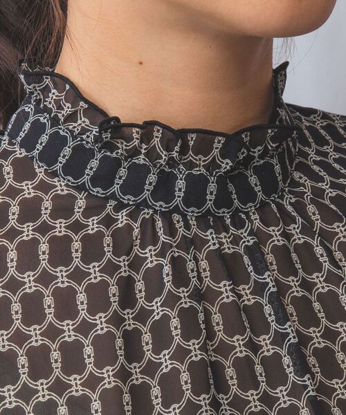 NARACAMICIE / ナラカミーチェ カットソー | 【NARACAMICIE】チェーン柄ドッキングカットソー | 詳細4