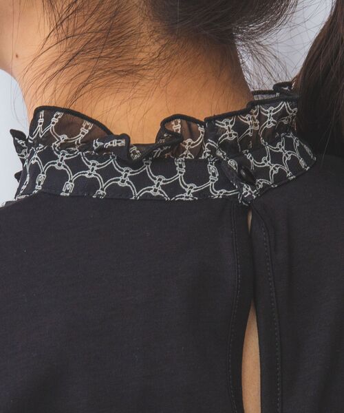 NARACAMICIE / ナラカミーチェ カットソー | 【NARACAMICIE】チェーン柄ドッキングカットソー | 詳細5
