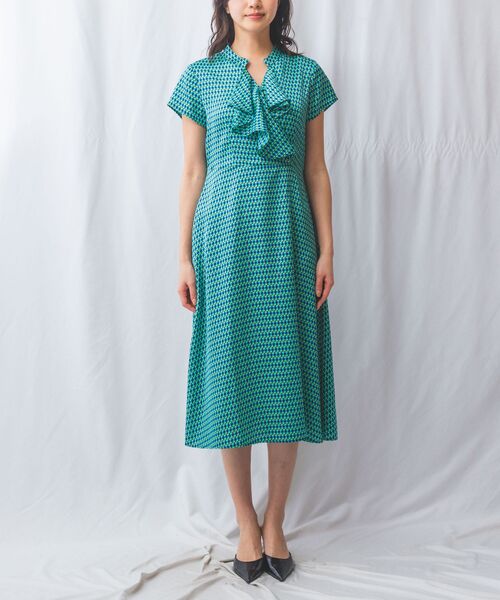 NARACAMICIE / ナラカミーチェ ロング・マキシ丈ワンピース | 【NALACARA】変形S柄ワンピース | 詳細1