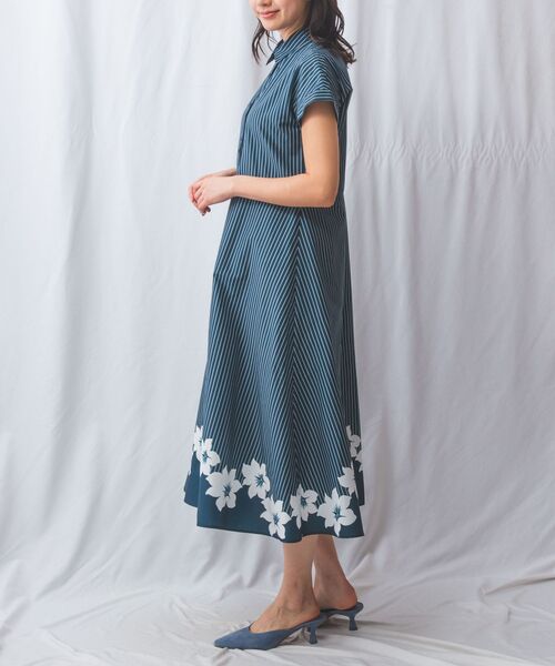 NARACAMICIE / ナラカミーチェ ロング・マキシ丈ワンピース | 【NALACARA】ストライプフラワーワンピース | 詳細11
