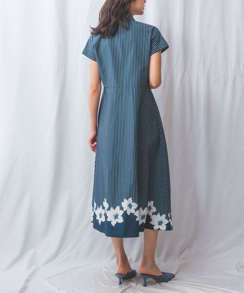 NARACAMICIE / ナラカミーチェ ロング・マキシ丈ワンピース | 【NALACARA】ストライプフラワーワンピース | 詳細12