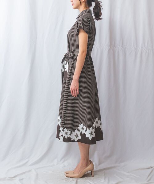 NARACAMICIE / ナラカミーチェ ロング・マキシ丈ワンピース | 【NALACARA】ストライプフラワーワンピース | 詳細2