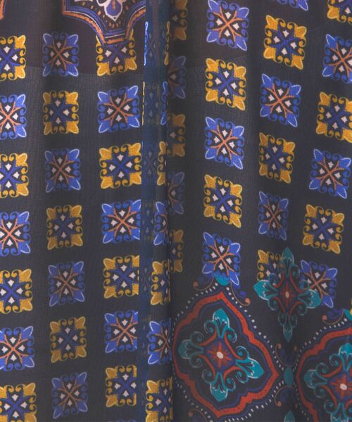 NARACAMICIE / ナラカミーチェ シャツ・ブラウス | 【NARACAMICIE】タイル柄シフォンテントライン半袖ブラウス | 詳細10