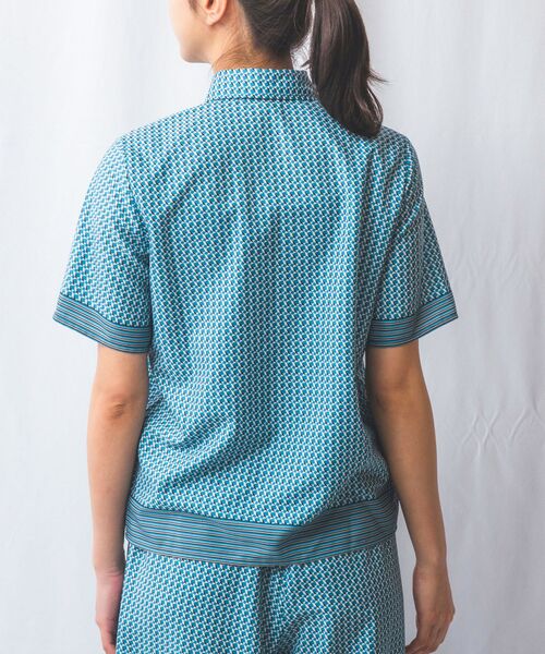 NARACAMICIE / ナラカミーチェ シャツ・ブラウス | 【NARACAMICIE】【セットアップ対応】幾何柄ボウタイ半袖ブラウス | 詳細18
